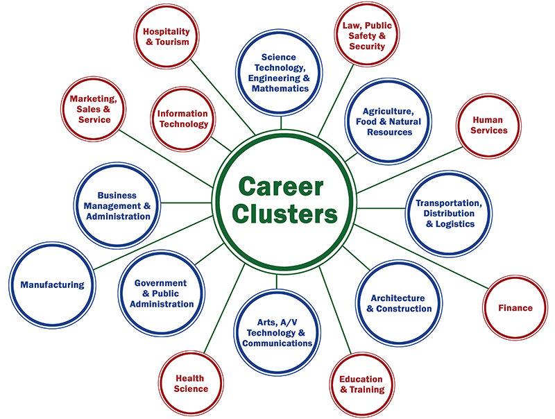 Career clusters graphic