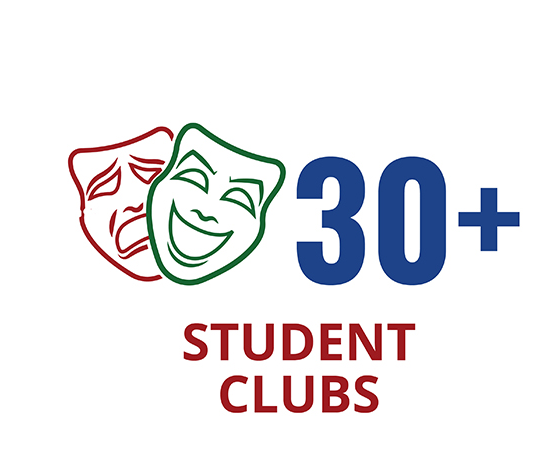 30+ student clubs