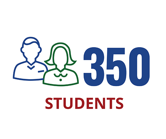 500 students enrolled